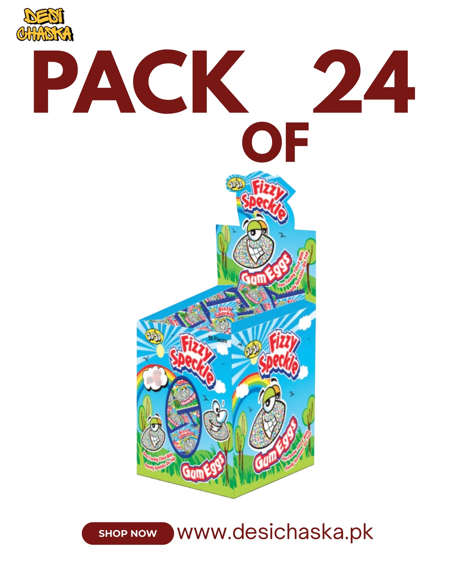 FIZZY SPECKLE - PACK OF 24
