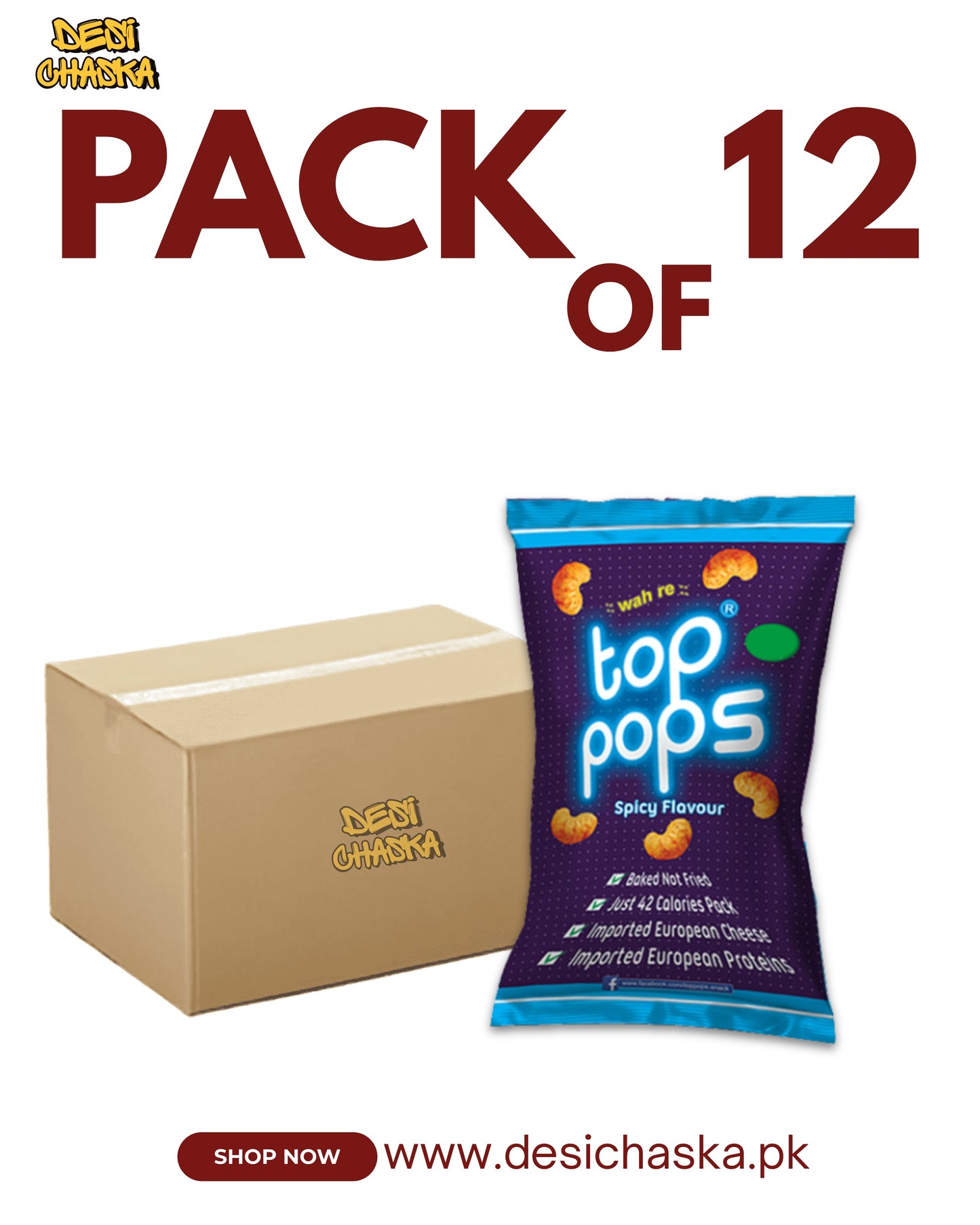 TOPPOPS - PACK OF 5 ( SPICY FLAVOR