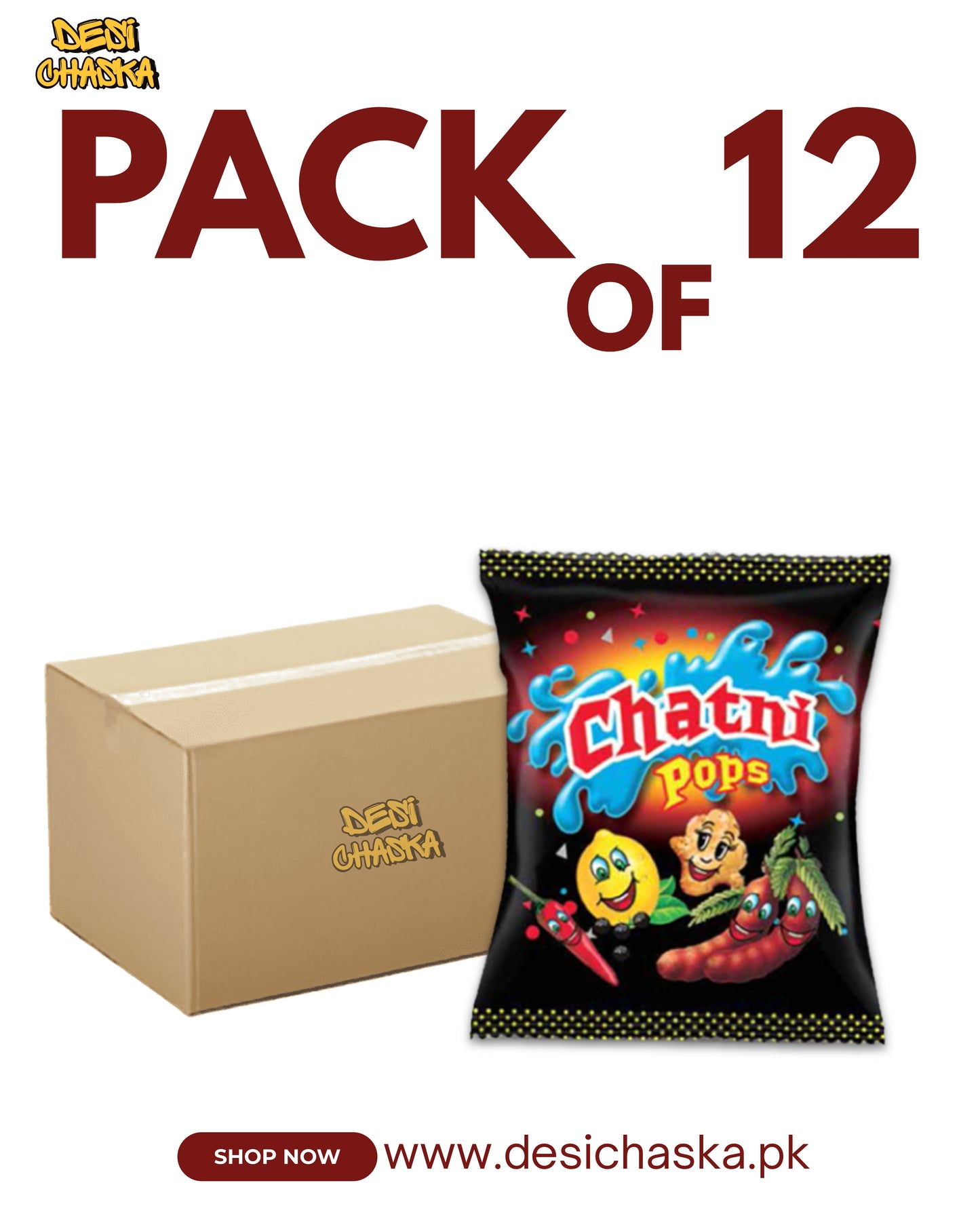CHATNI POPS - PACK OF 12