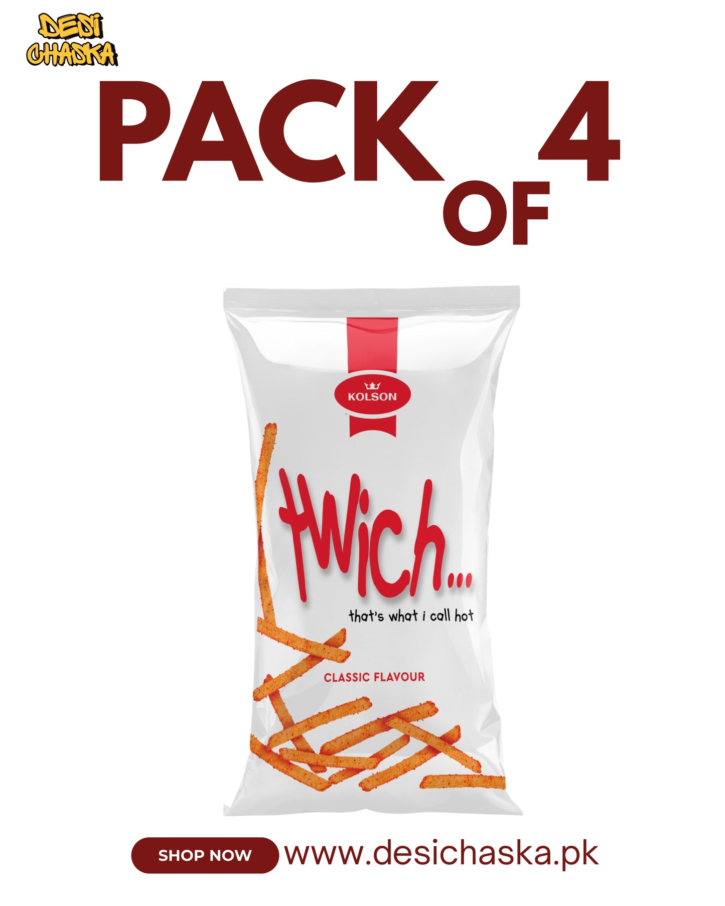 TWICH - PACK OF 4