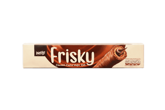 FRISKY CHOCOLATE COATED WAFFER ROLLS- PACK OF 9