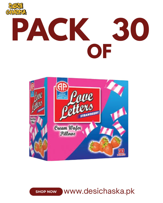 LOVE LETTER - PACK OF 30 ( STRAWBERRY)