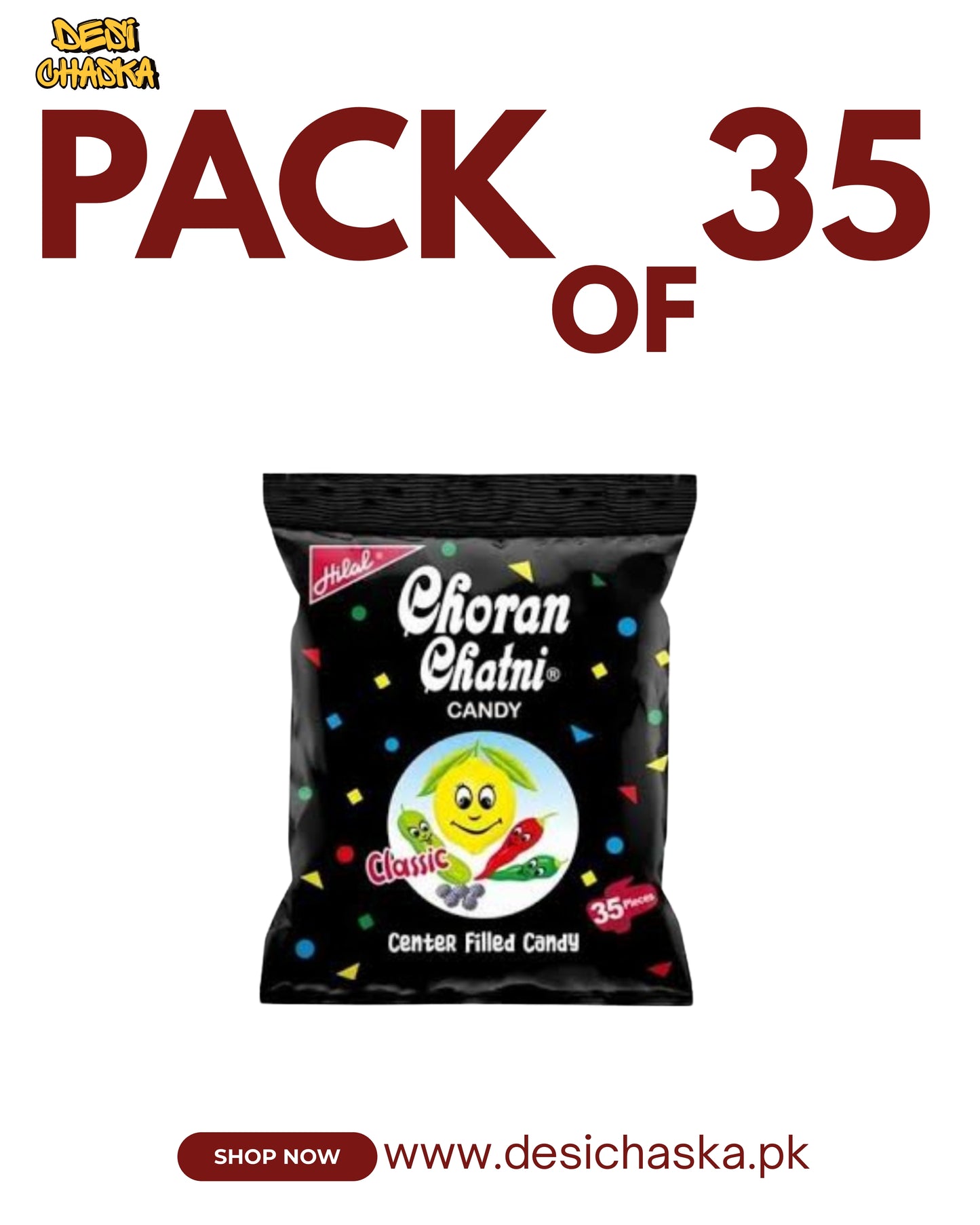 CHORAN CHATNI CANDY - PACK OF 35