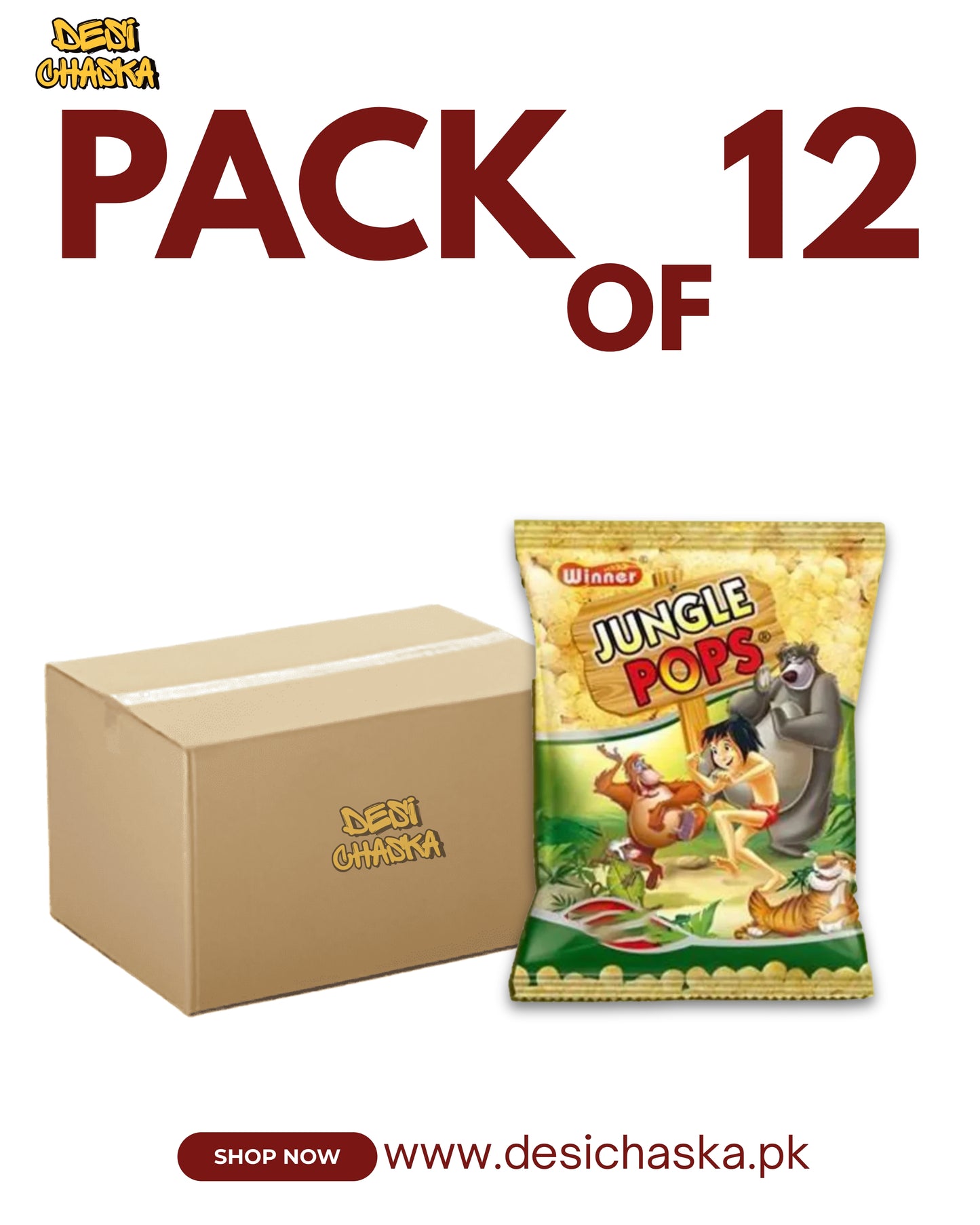 JUNGLE POPS - PACK OF 12
