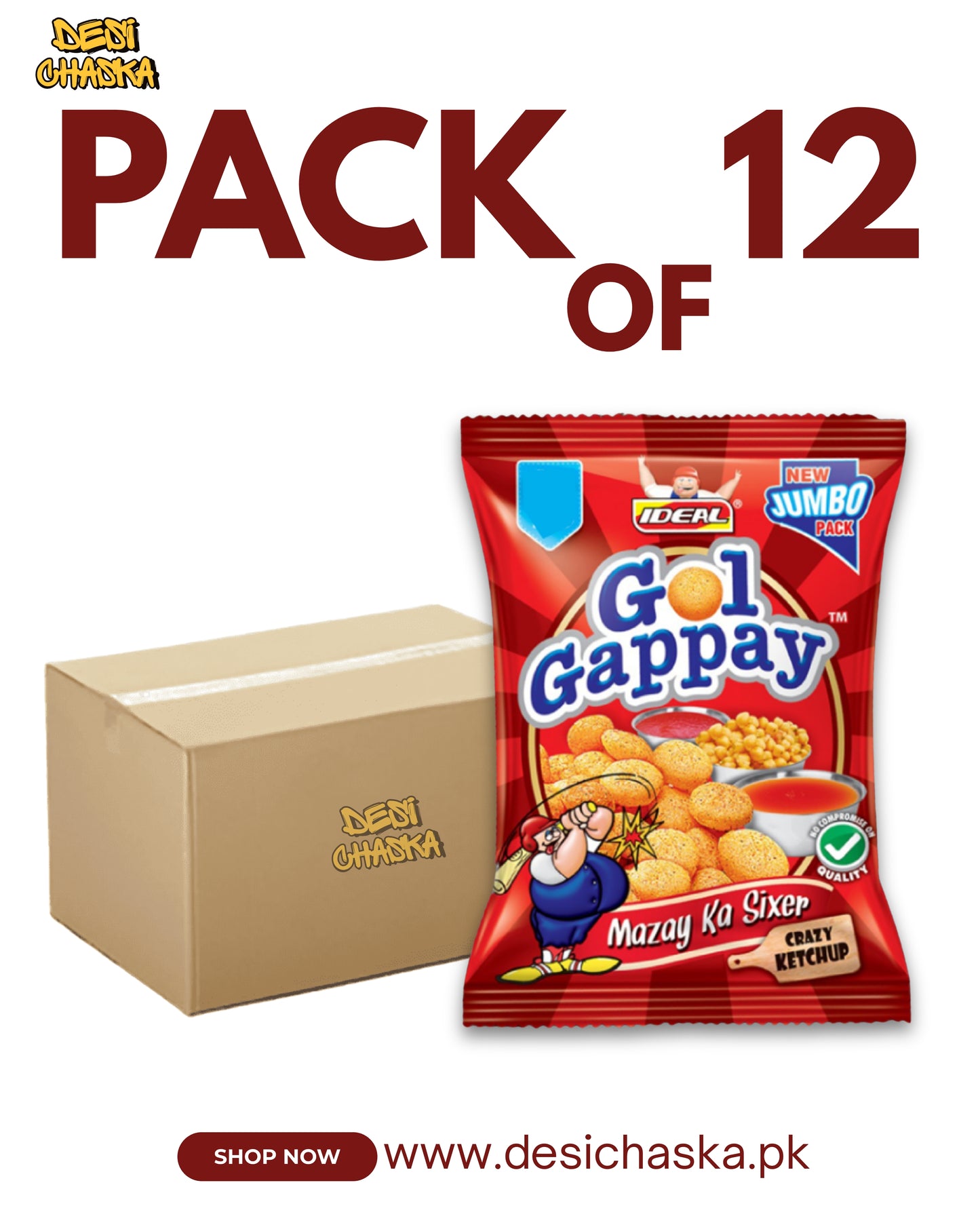 GOL GAPPAY - PACK OF 12
