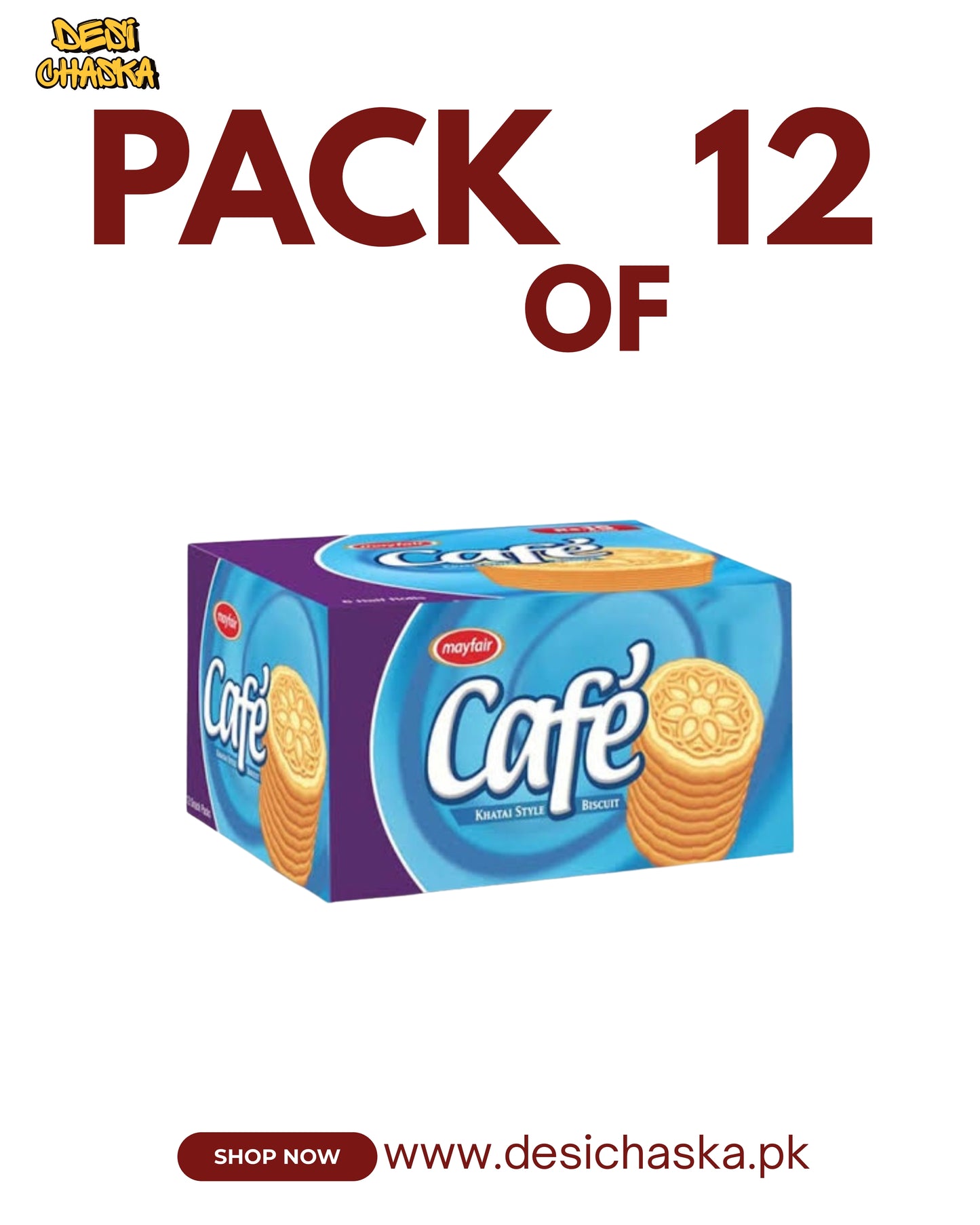 CAFE BISCUIT - PACK OF 12