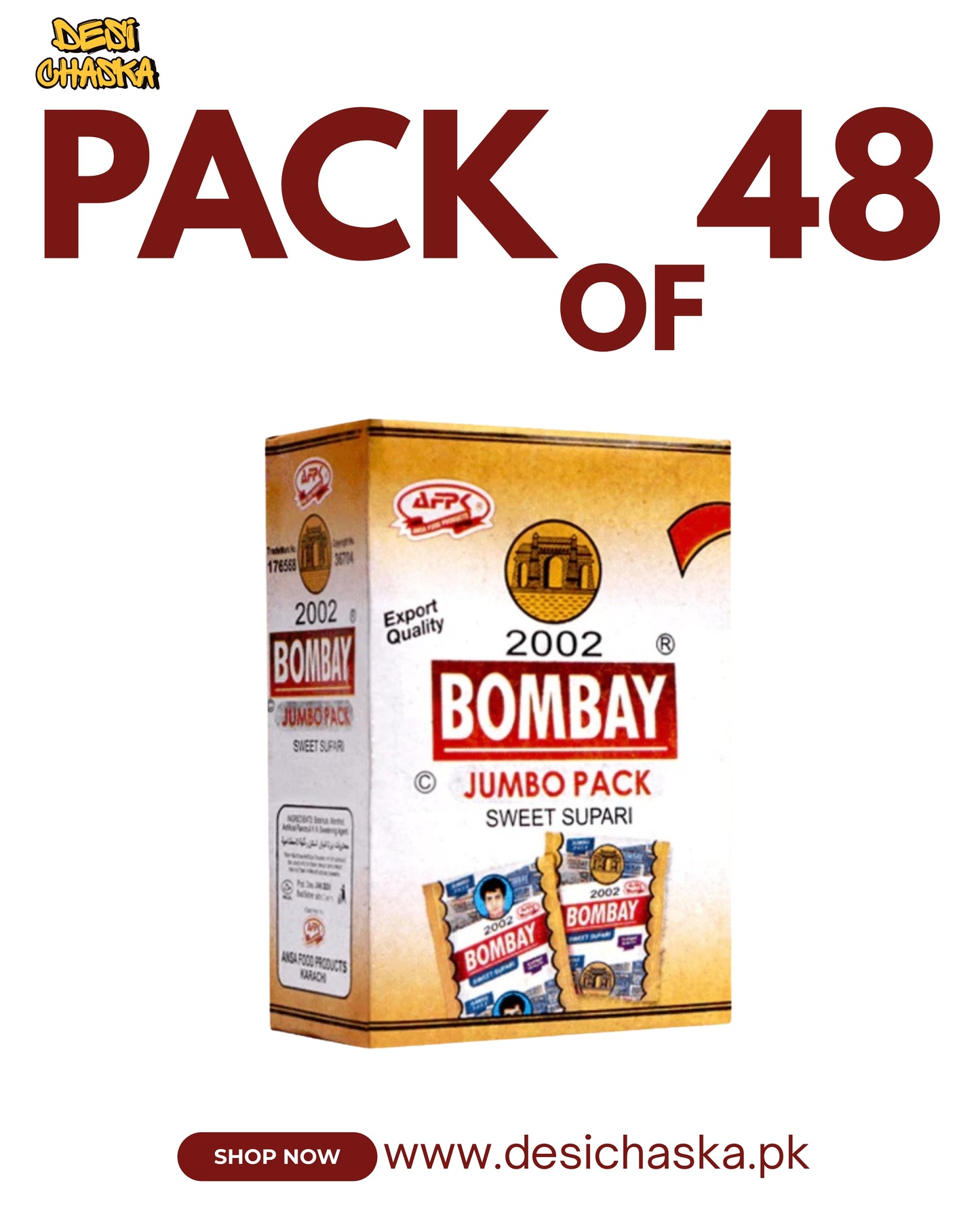 BOMBAY SUPARI - PACK OF 48