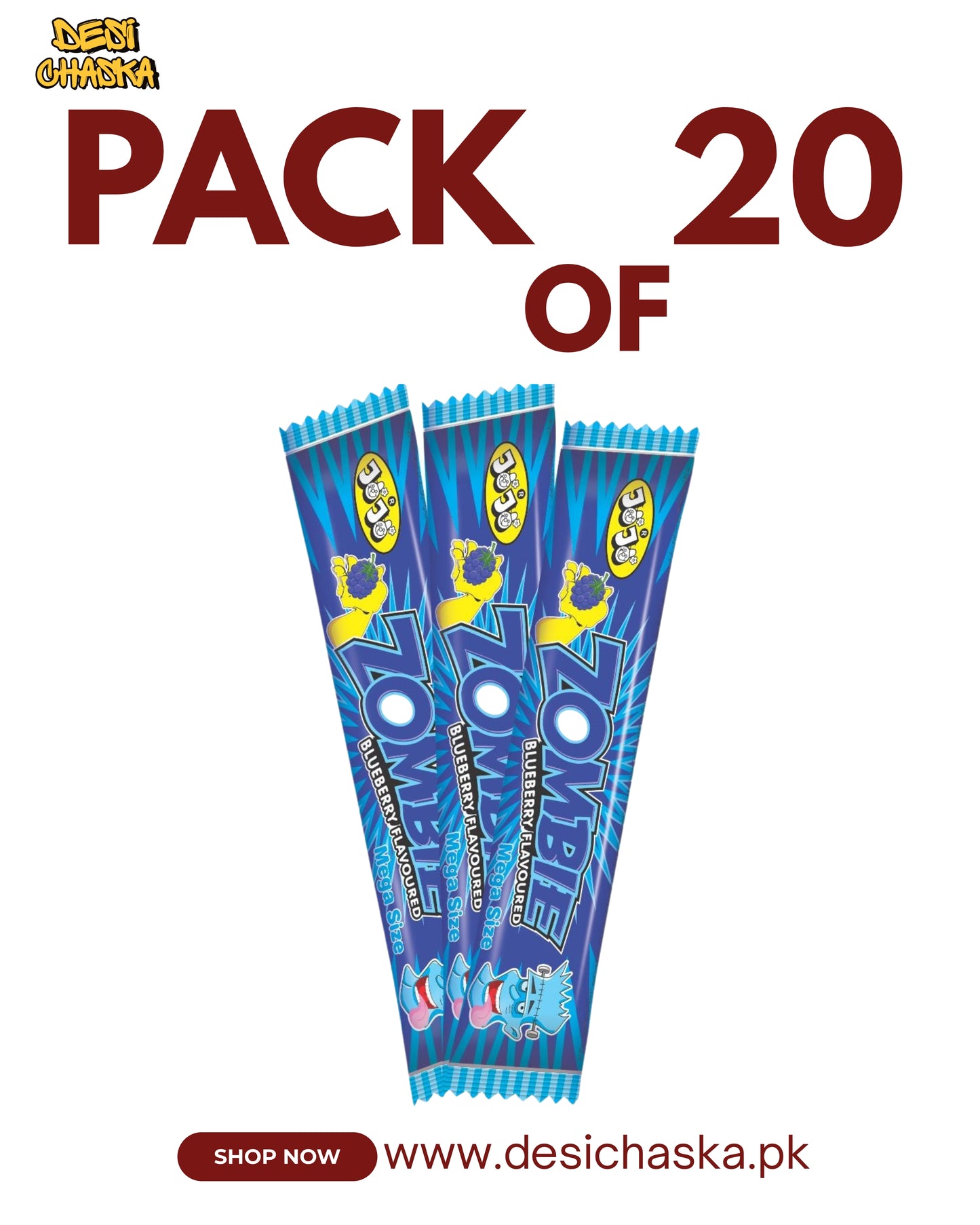 ZOMBIE CHEW - PACK OF 20