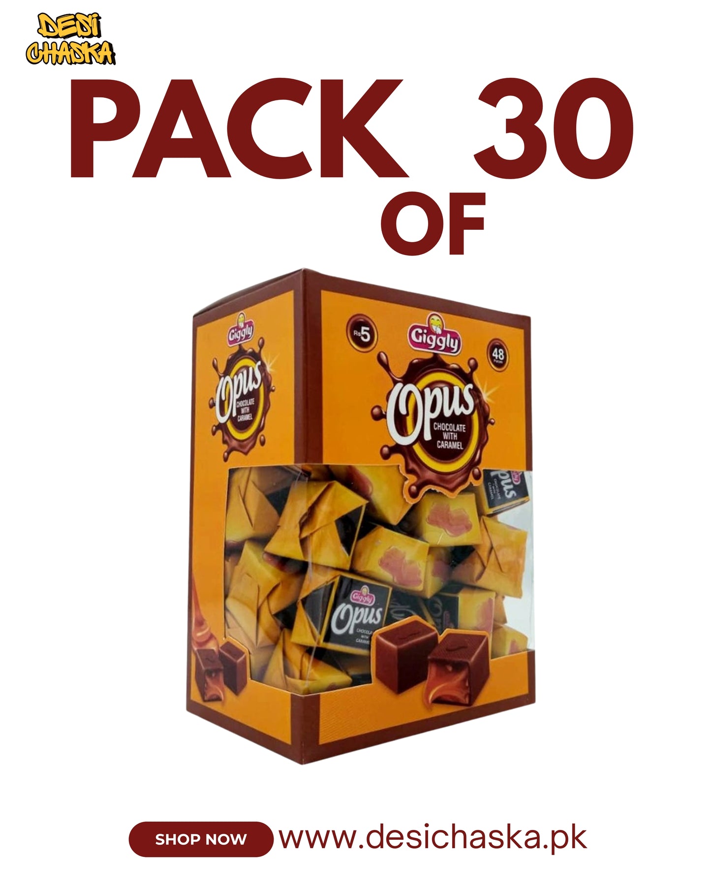 OPUS CHOCOLATE - PACK OF 30