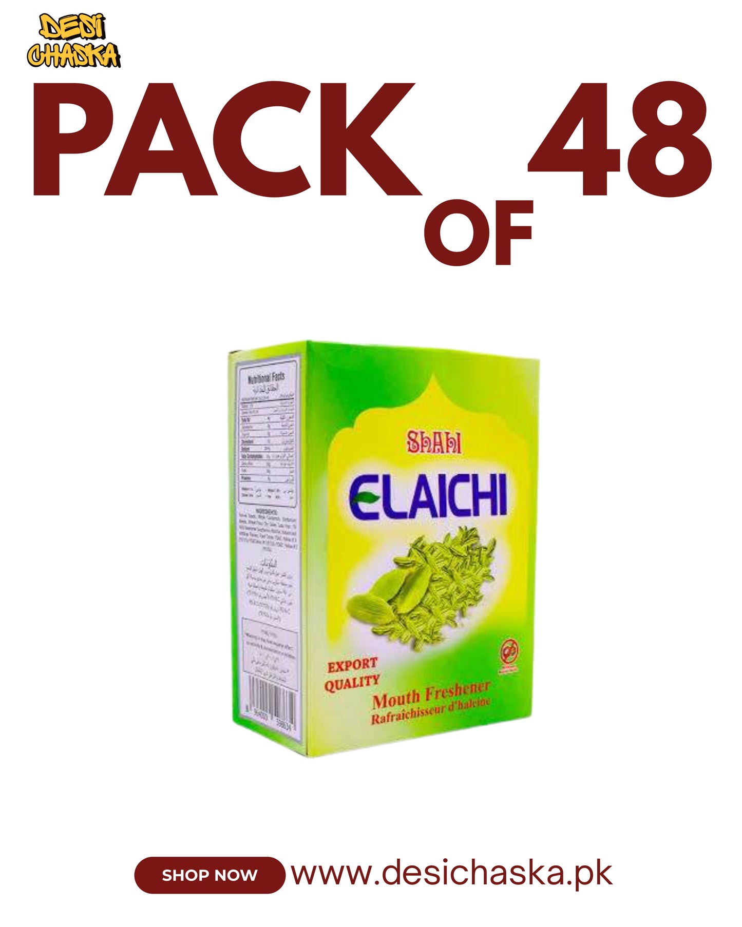 ELAICHI - PACK OF 48