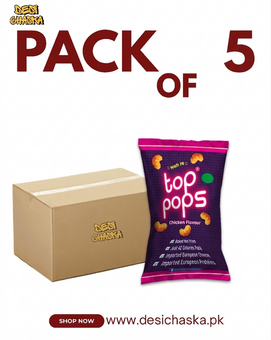 TOPPOPS - PACK OF 5.  (CHICKEN FLAVOR)